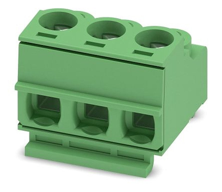 Phoenix Contact PT 1.5/3-PH-5.0 CLIP Series Right Angle Pluggable Terminal Block, 3 Contact(s), 5 mm Pitch, 1 Row