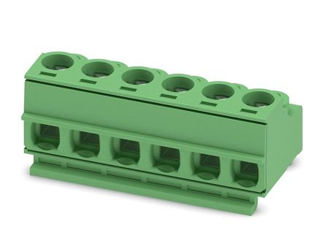 Phoenix Contact PT 1.5/6-PH-5.0 CLIP Series Pluggable Terminal Block, 6-Contact, 5 mm Pitch, 1 Row, 1755774