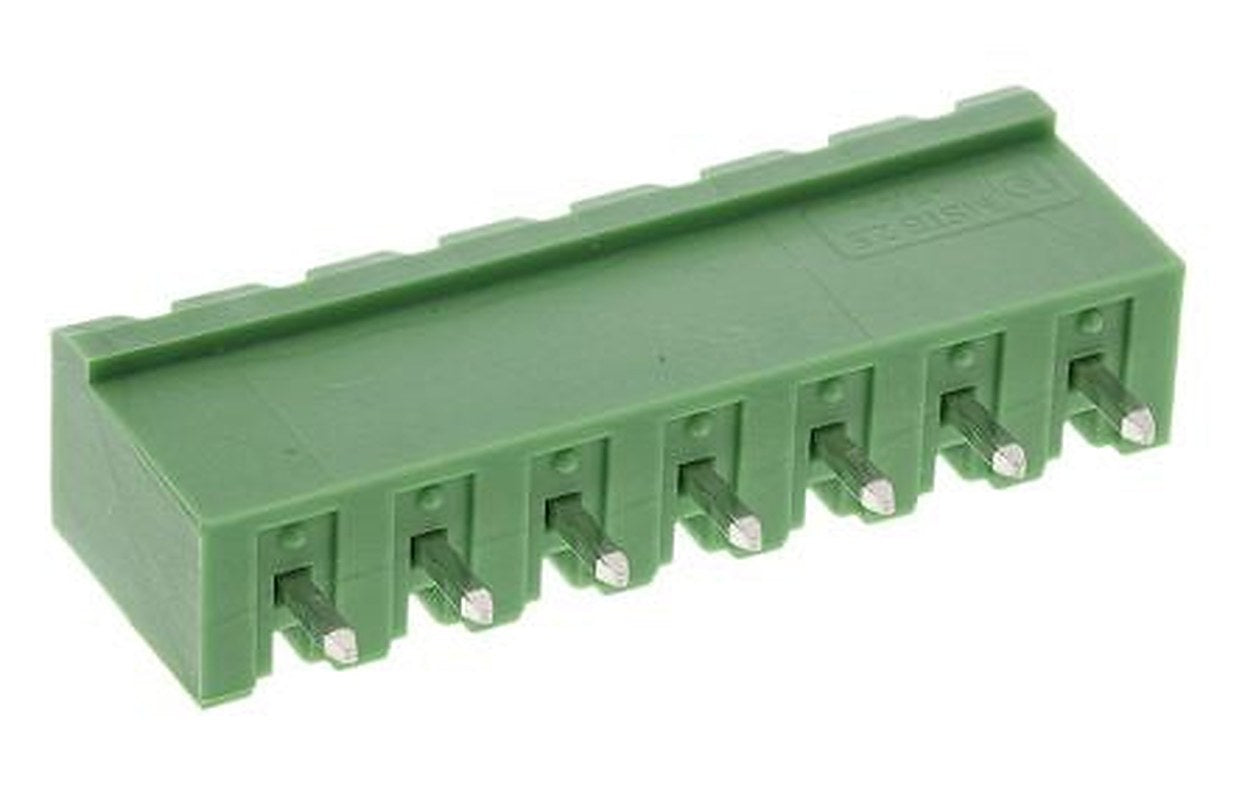Phoenix Contact MSTBVA 2.5/ 7-G-5.08 Series Pluggable Terminal Block, 7-Contact, 5.08 mm Pitch, 1 Row, 1755781