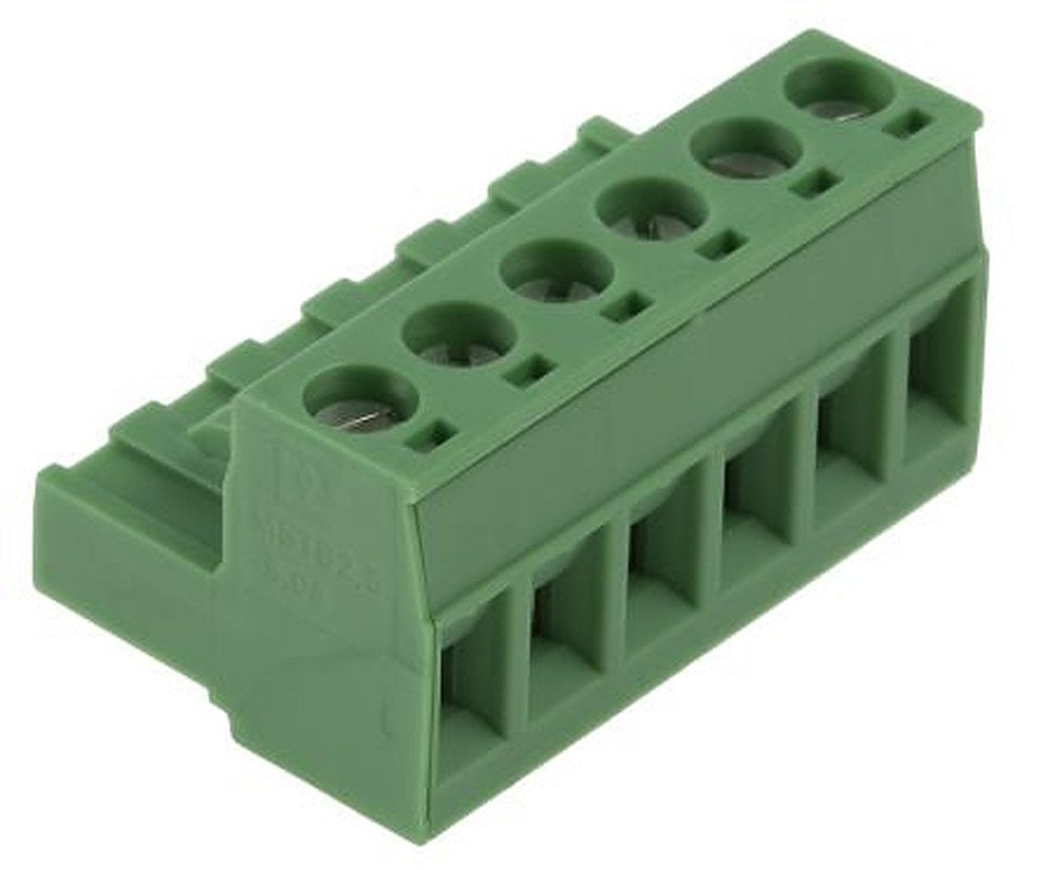 Phoenix Contact MSTB 2.5/6-5.08 Series Pluggable Terminal Block, 5-Contact, 5.08 mm Pitch, 1 Row, 1757051