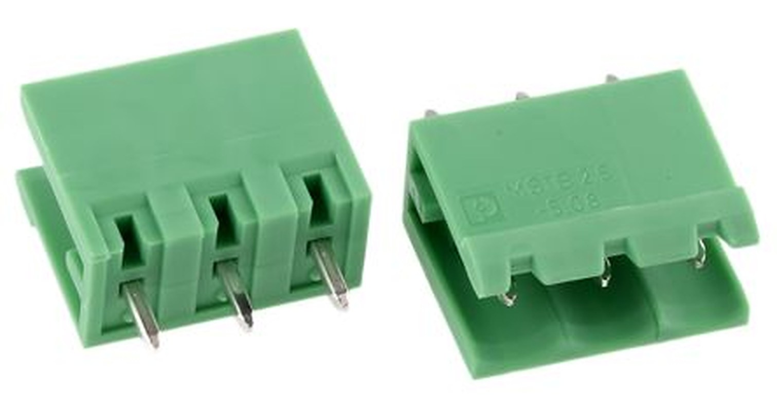Phoenix Contact MSTBV 2.5/ 3-G-5.08 Series Pluggable Terminal Block, 3-Contact, 5.08 mm Pitch, 1 Row, 1758021