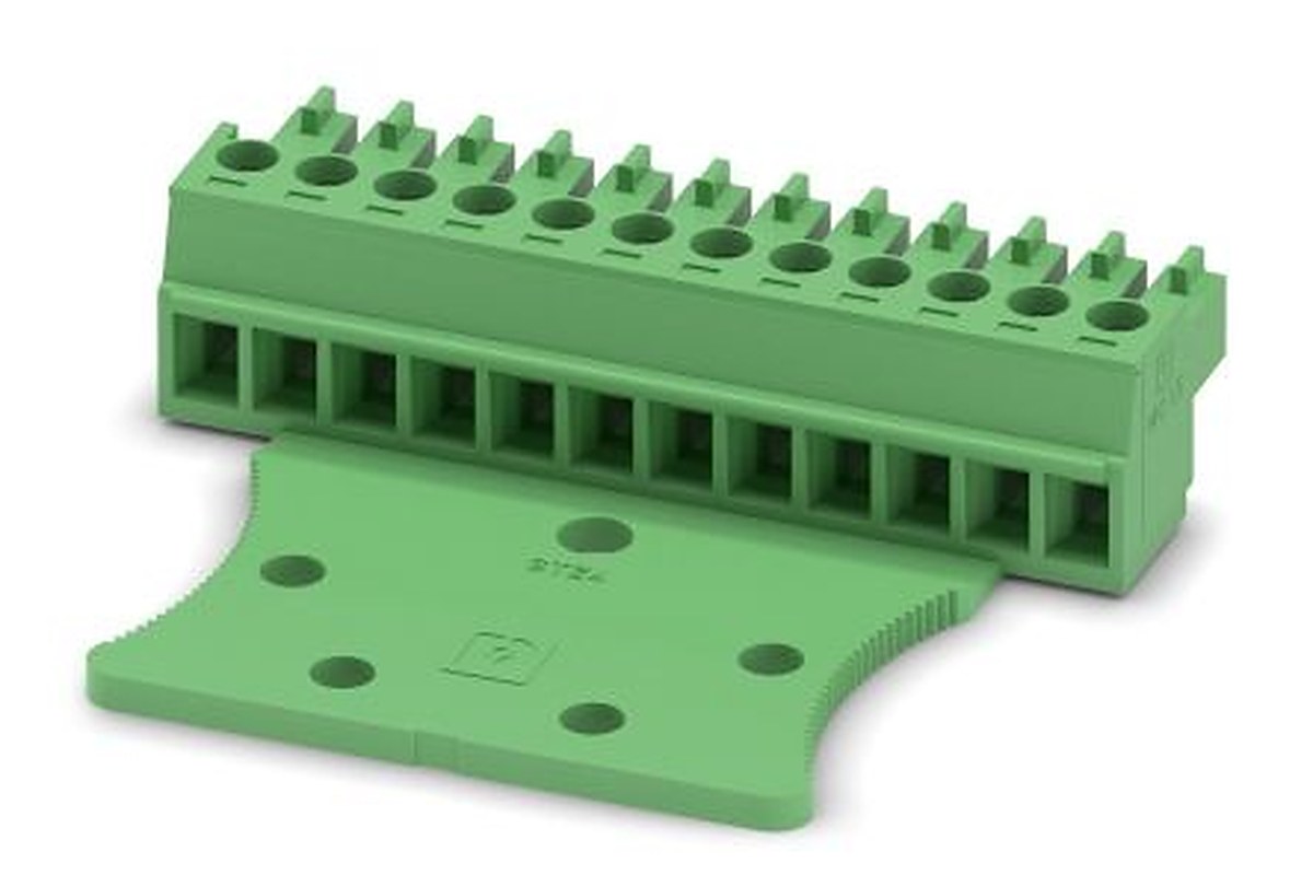 Phoenix Contact MC 1.5/12-ST2Z2-3.81 Series Pluggable Terminal Block, 12-Contact, 3.81 mm Pitch, 1 Row, 1759657