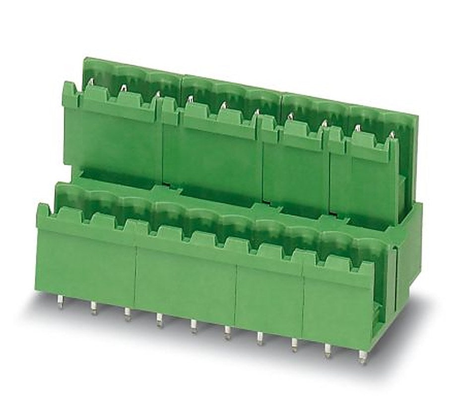 Phoenix Contact MDSTBV 2.5/ 5-G-5.08 Series Pluggable Terminal Block, 5-Contact, 5.08 mm Pitch, 2 Row, 1762004