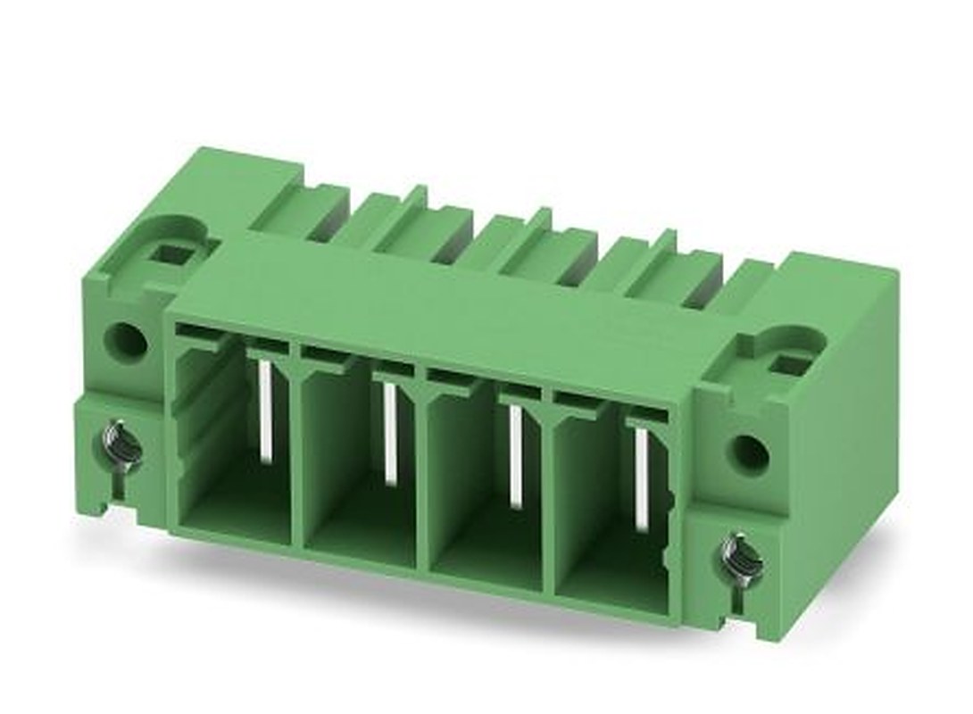 Phoenix Contact PC 35 HC/ 4-GF-15.00 Series Pluggable Terminal Block, 4-Contact, 15 mm Pitch, 1 Row, 1762767