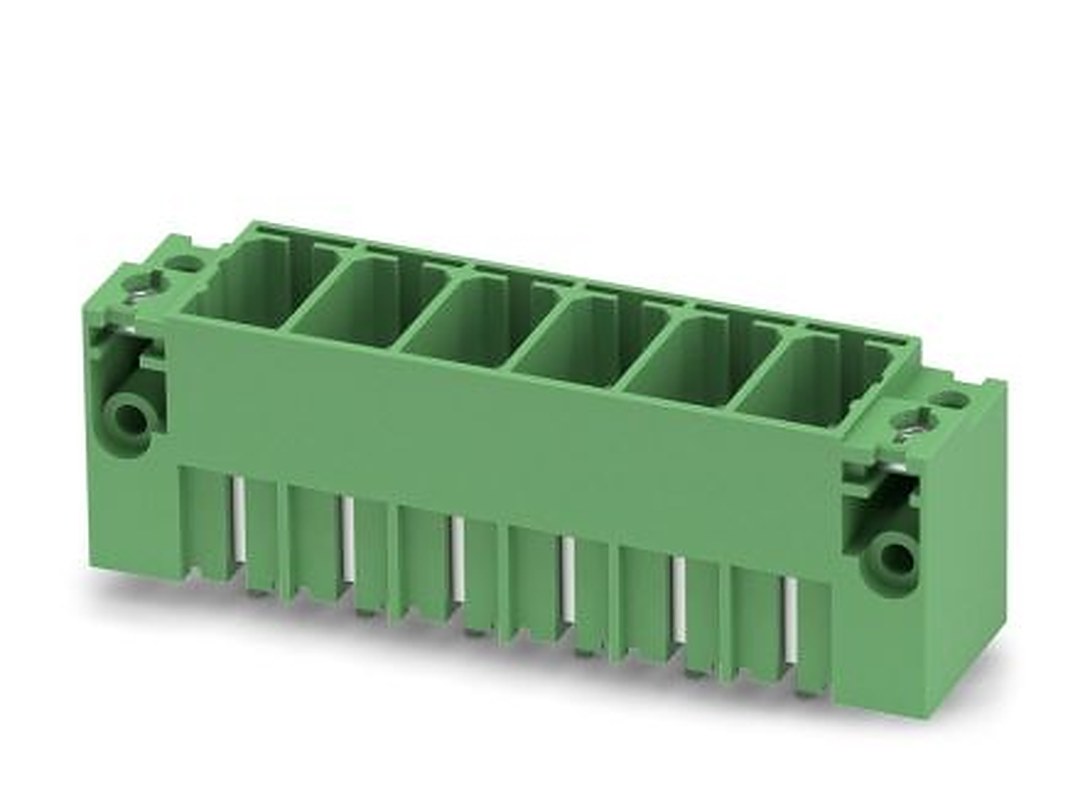 Phoenix Contact PCV 35 HC/ 6-GF-15.00 Series Pluggable Terminal Block, 6-Contact, 15 mm Pitch, 1 Row, 1762835