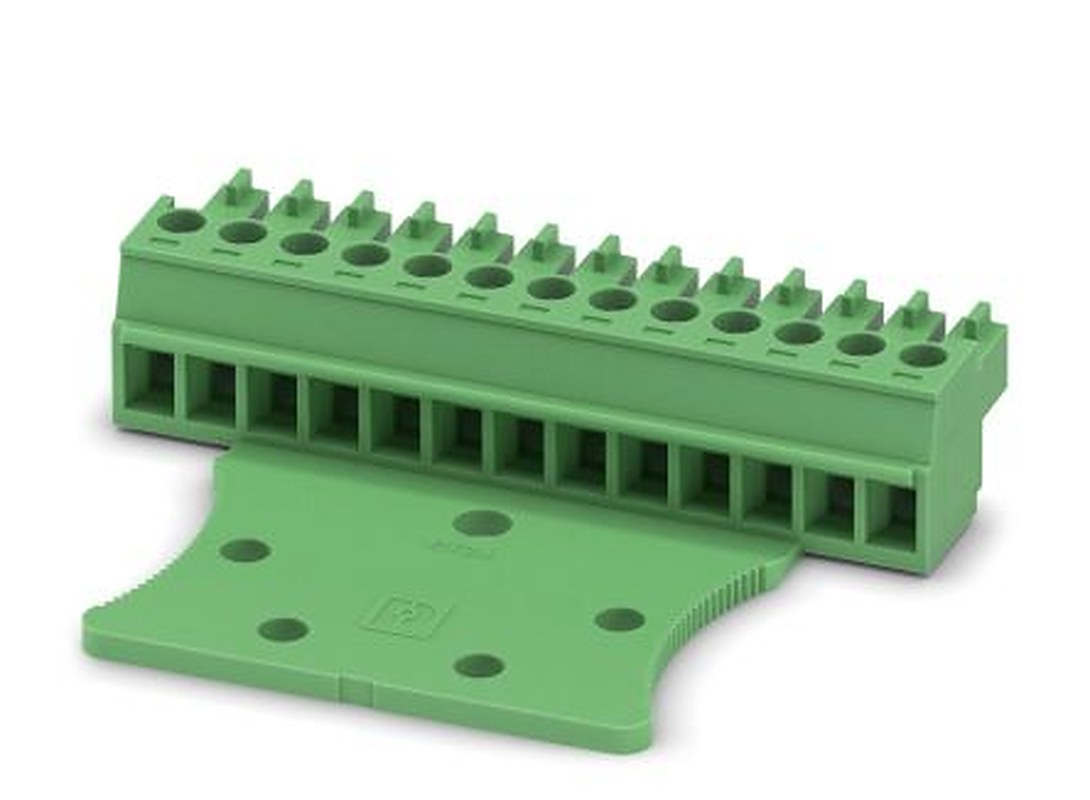 Phoenix Contact MC 1.5/13-STZ4-3.81 Series Pluggable Terminal Block, 13-Contact, 3.81 mm Pitch, 1 Row, 1765557