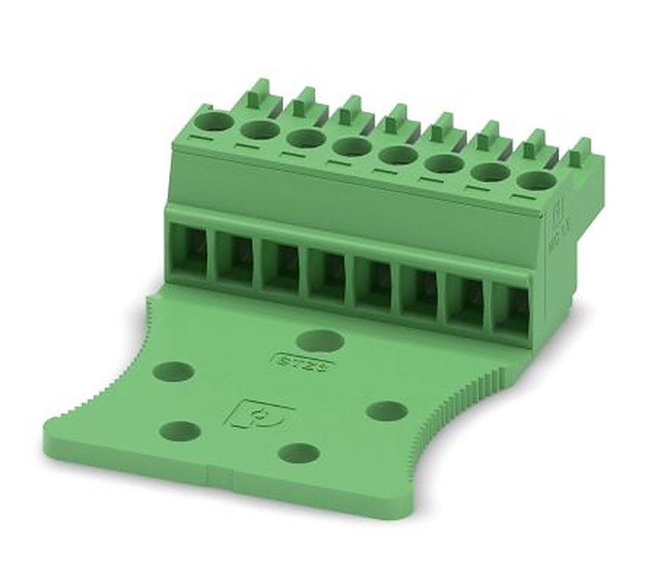 Phoenix Contact MC 1.5/8-STZ3-3.5 Series Pluggable Terminal Block, 8-Contact, 3.5 mm Pitch, 1 Row, 1765599
