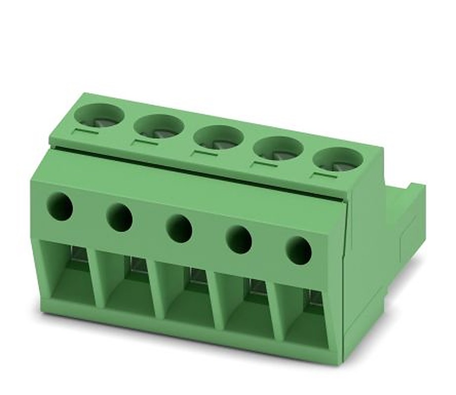 Phoenix Contact MSTBP 2.5/5-ST Series Pluggable Terminal Block, 5-Contact, 5 mm Pitch, 1 Row, 1765807