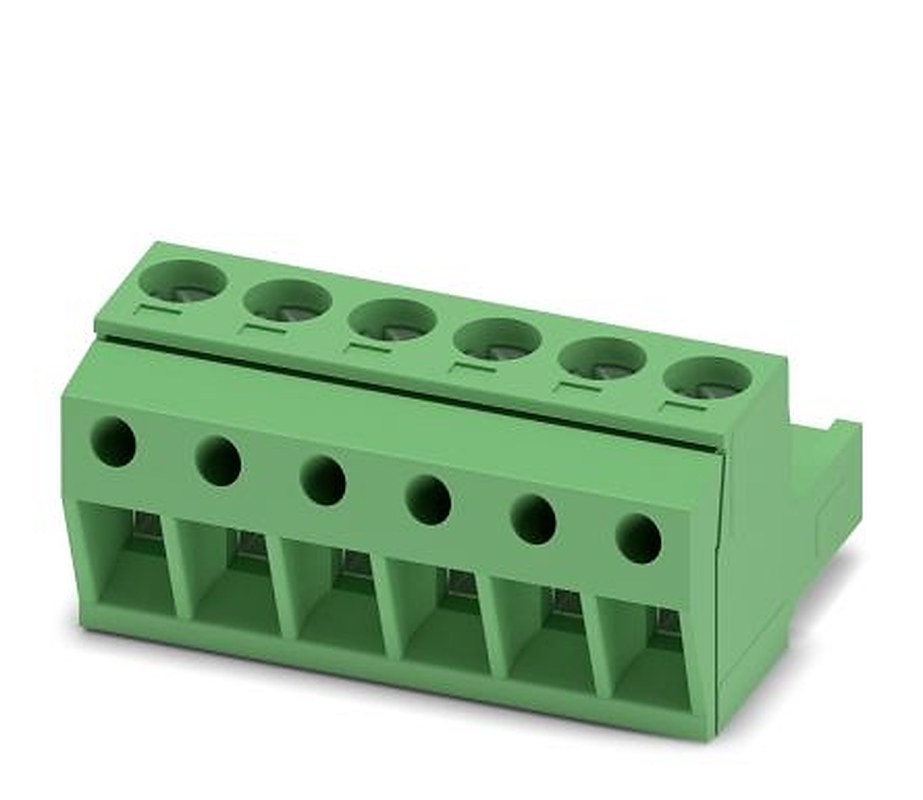 Phoenix Contact MSTBP 2.5/6-ST Series Pluggable Terminal Block, 6-Contact, 5 mm Pitch, 1 Row, 1765810
