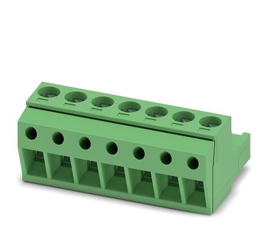 Phoenix Contact MSTBP 2.5/7-ST Series Pluggable Terminal Block, 7-Contact, 5 mm Pitch, 1 Row, 1765823