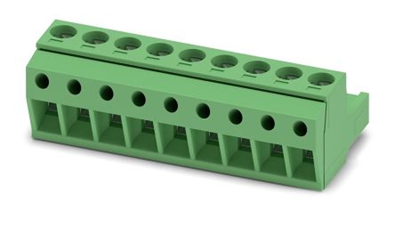 Phoenix Contact MSTBP 2.5/9-ST Series Pluggable Terminal Block, 9-Contact, 5 mm Pitch, 1 Row, 1765849