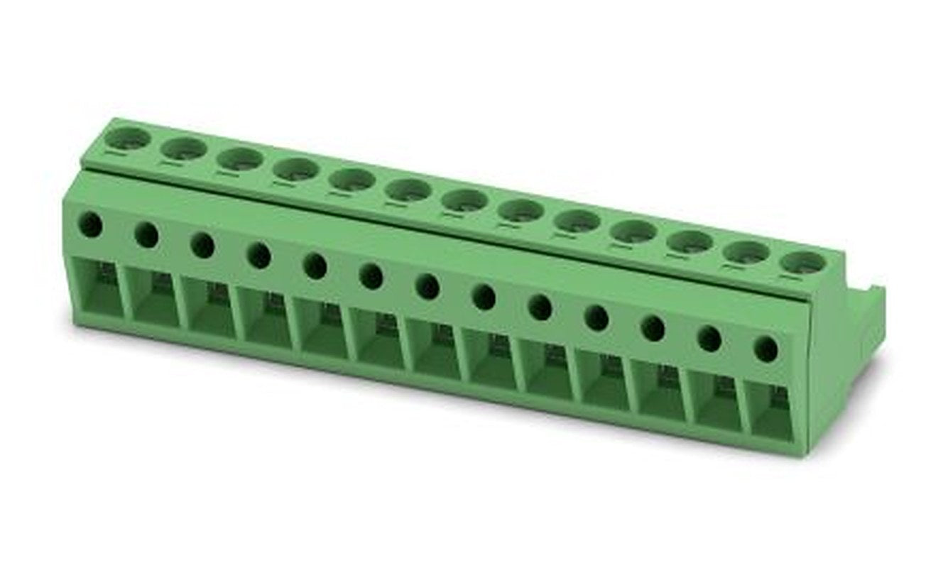 Phoenix Contact MSTBP 2.5/13-ST Series Pluggable Terminal Block, 13-Contact, 5 mm Pitch, 1 Row, 1765881