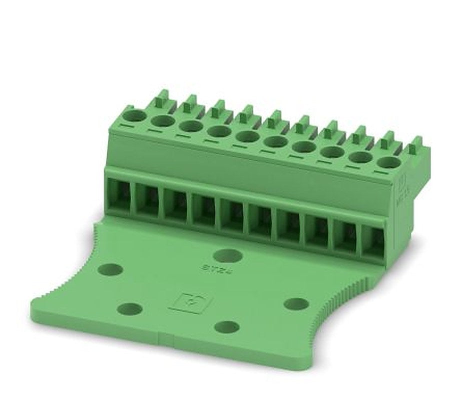 Phoenix Contact MC 1.5/10-STZ4-3.5 Series Pluggable Terminal Block, 10-Contact, 3.5 mm Pitch, 1 Row, 1766255