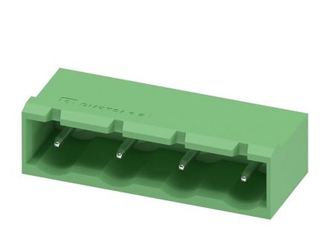 Phoenix Contact GMSTBA 2.5/ 4-G-7.62 Series Pluggable Terminal Block, 4-Contact, 7.62 mm Pitch, 1 Row, 1766259