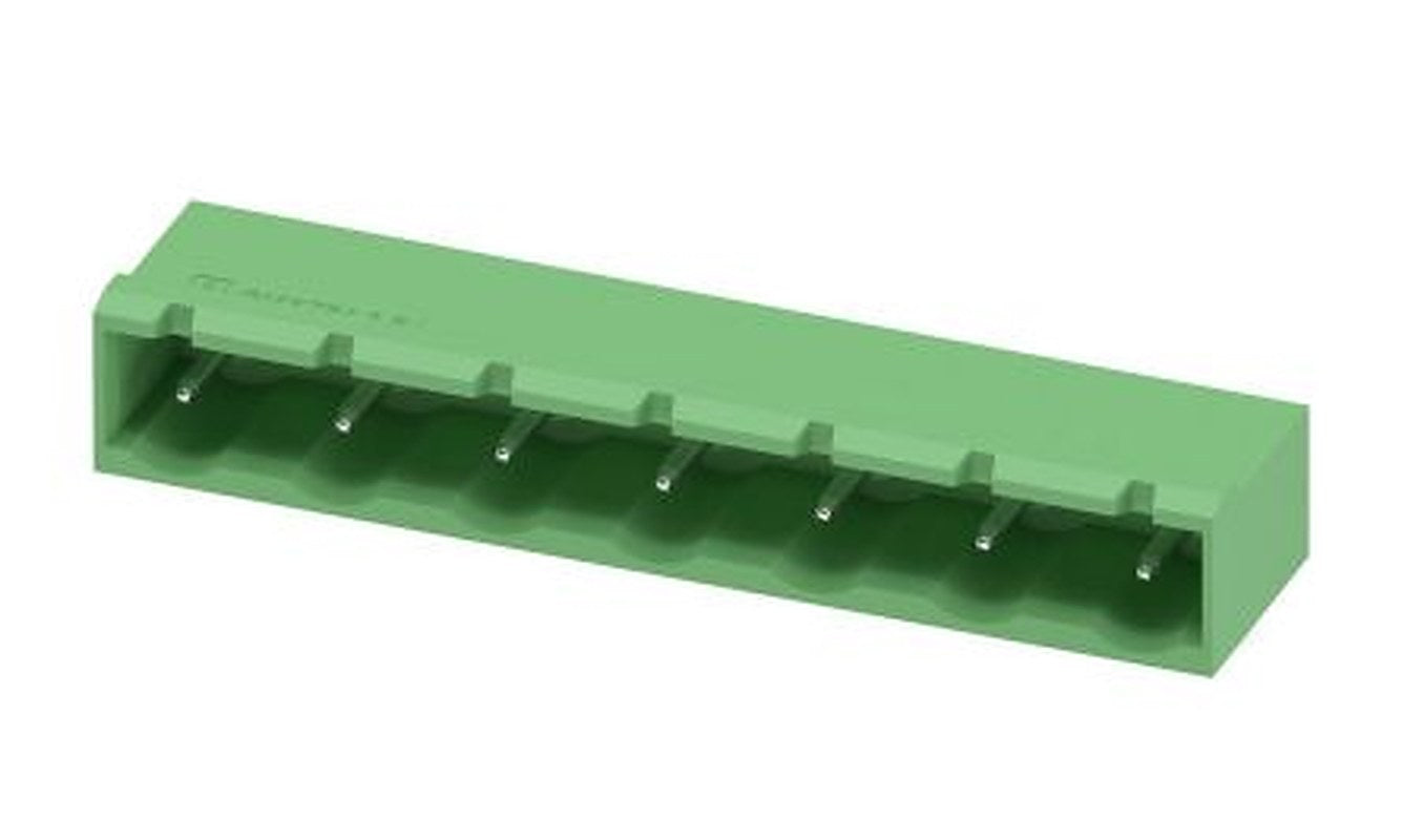 Phoenix Contact GMSTBA 2.5/ 7-G-7.62 Series Right Angle Pluggable Terminal Block, 7 Contact(s), 7.62 mm Pitch, 1 Row