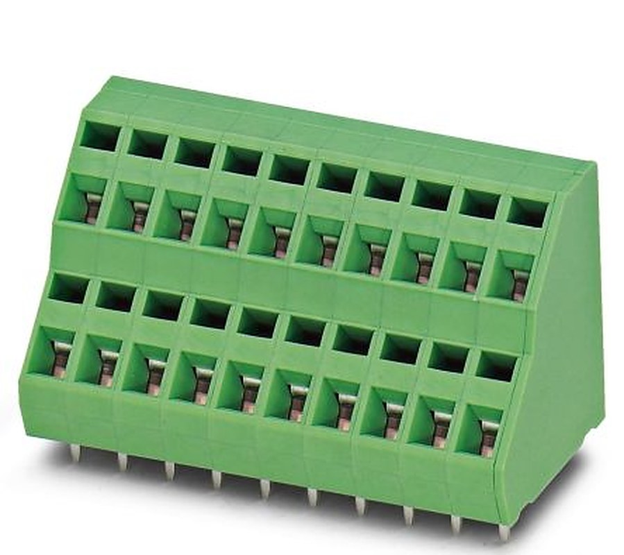 Phoenix Contact ZFKKDSA 1.5-5.08-21 Series 45° PCB Terminal Block, 21 Contact(s), 5.08 mm Pitch, 2 Row