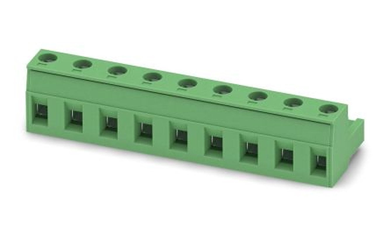 Phoenix Contact GMSTB 2.5/9-ST-7.62 Series Pluggable Terminal Block, 9-Contact, 7.62 mm Pitch, 1 Row, 1767070
