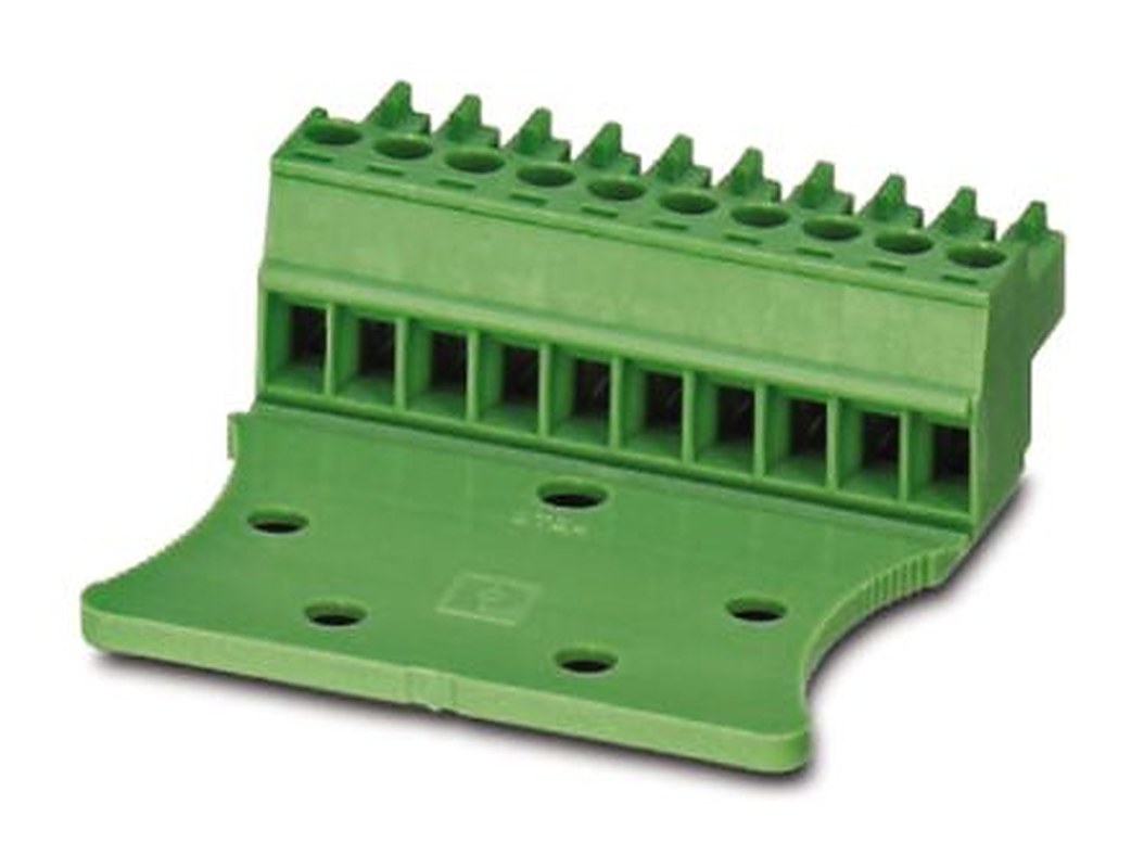Phoenix Contact MC 1.5/4-STZ1-3.5 Series Pluggable Terminal Block, 4-Contact, 3.5 mm Pitch, 1 Row, 1767500
