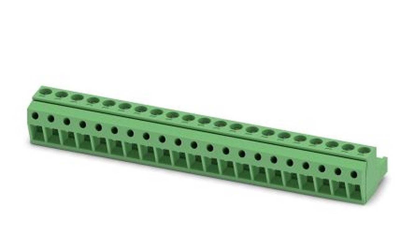 Phoenix Contact MSTBP 2.5/21-ST-5.08 Series Pluggable Terminal Block, 21-Contact, 5.08 mm Pitch, 1 Row, 1769201