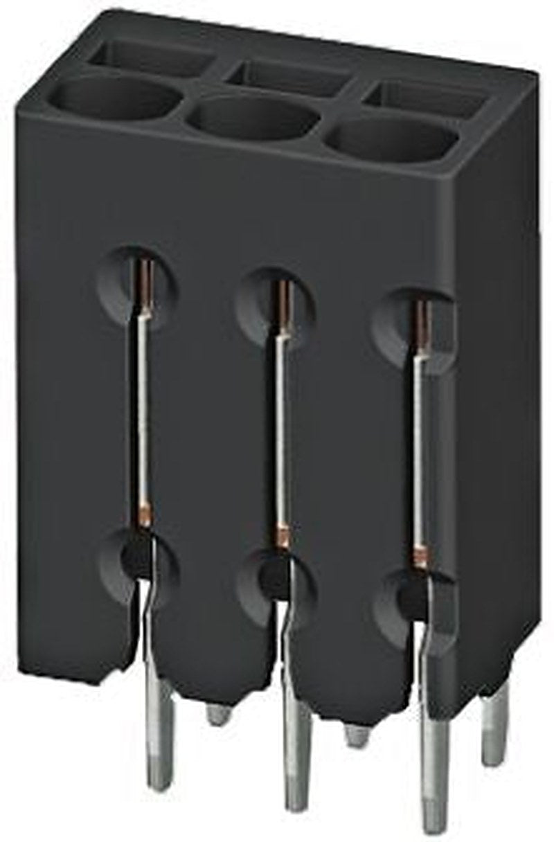 Phoenix Contact PTSM 0.5/6-2.5-V THR R44 Series Straight PCB Terminal Block, 6 Contact(s), 2.5 mm Pitch, 1 Row