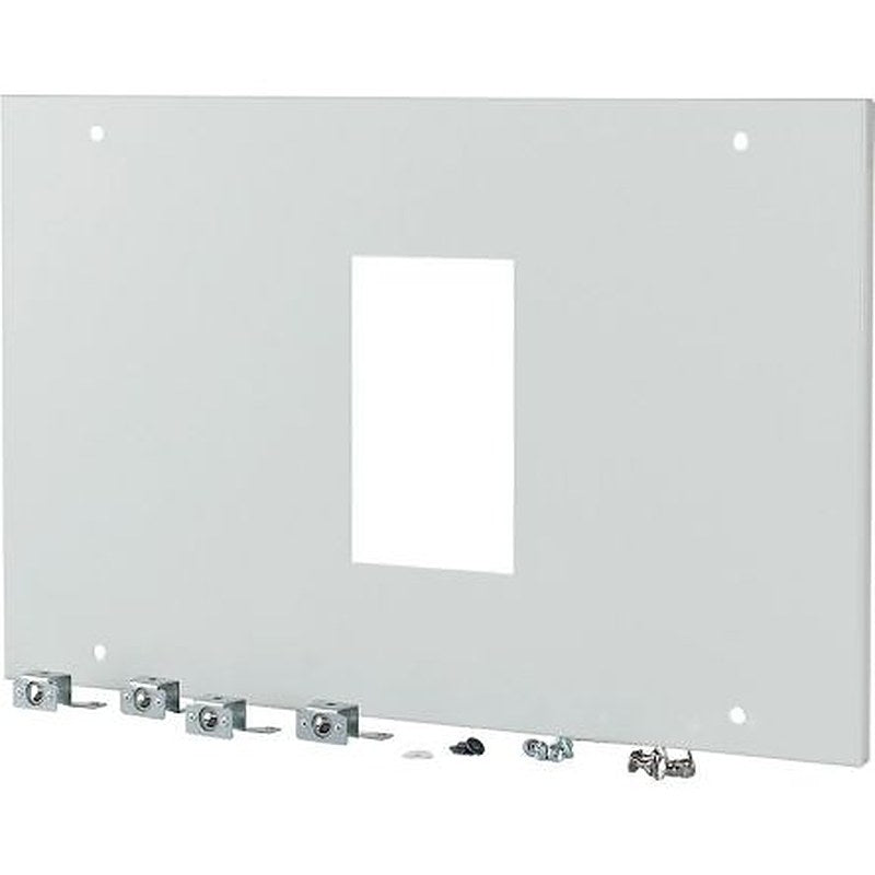 Eaton Grey 1 Gang Front Plate Steel Faceplate