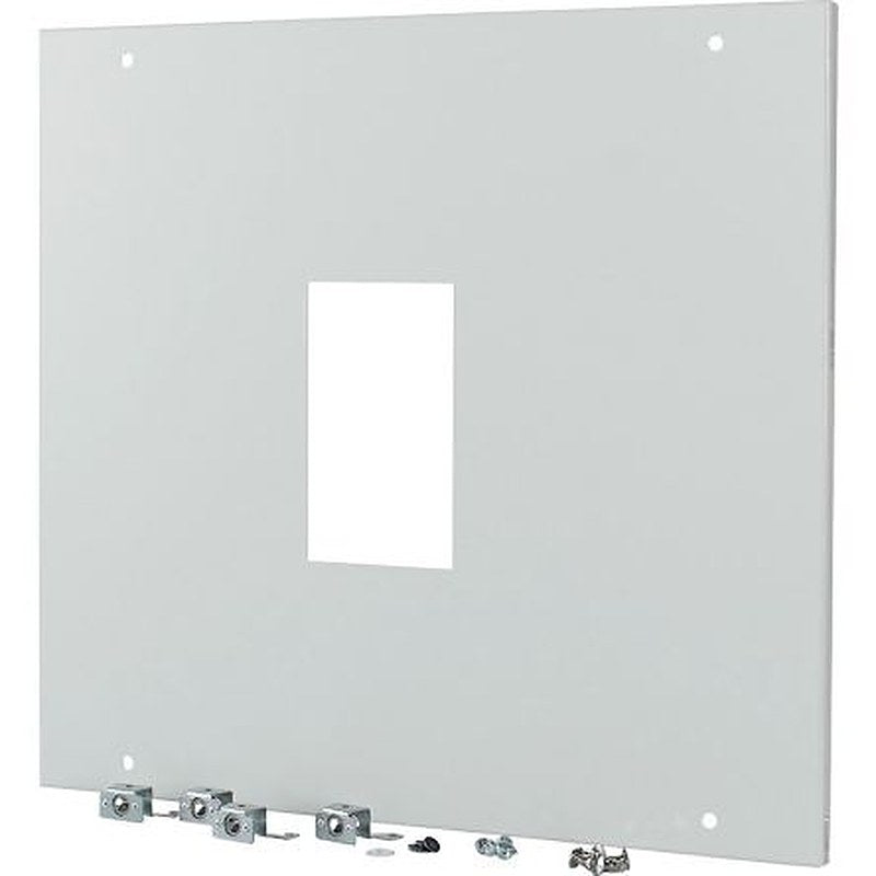 Eaton Grey 1 Gang Front Plate Steel Faceplate