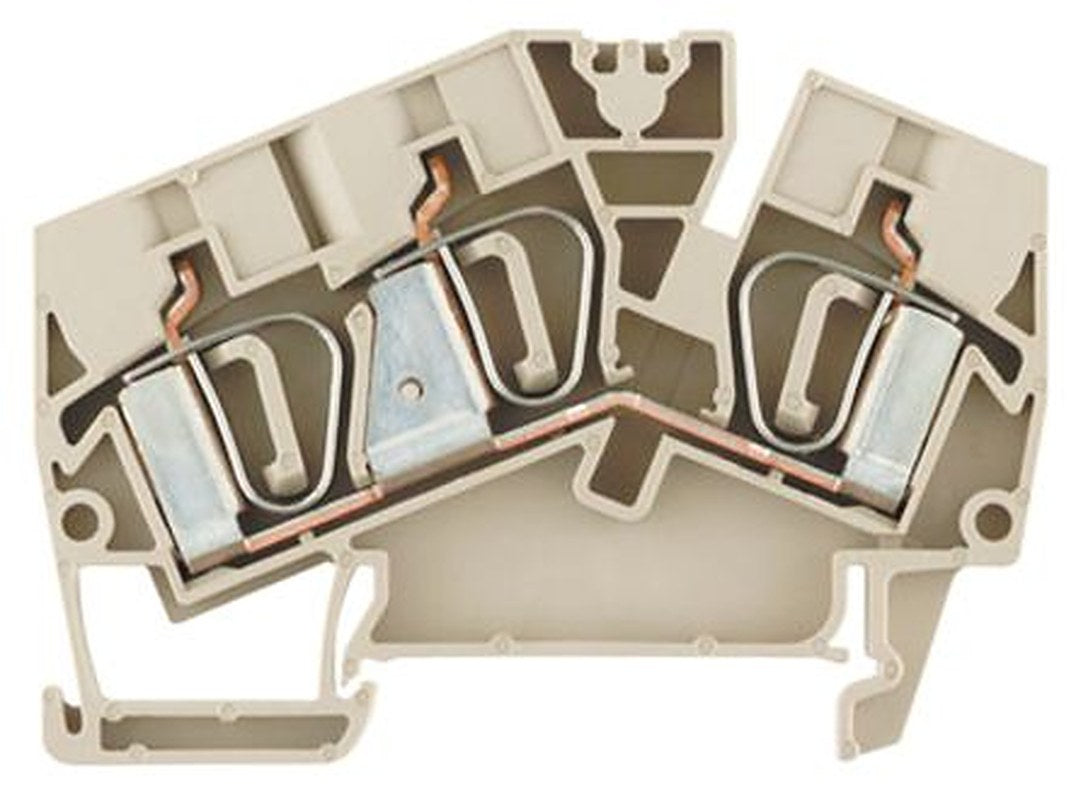 Weidmüller 1771410000 Z Series Feed Through Terminal Block Beige, 1-Level, Clamp