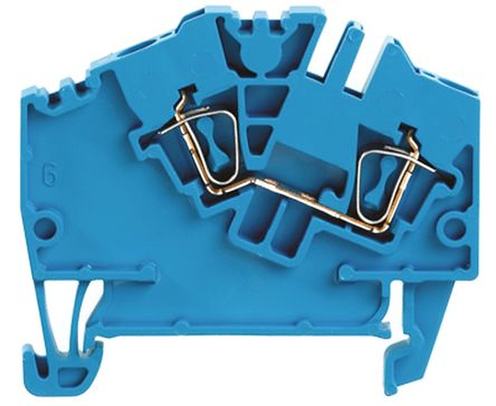 Weidmüller 1772070000 Z Series Feed Through Terminal Block Blue, 2.5mm², 1-Level, Clamp