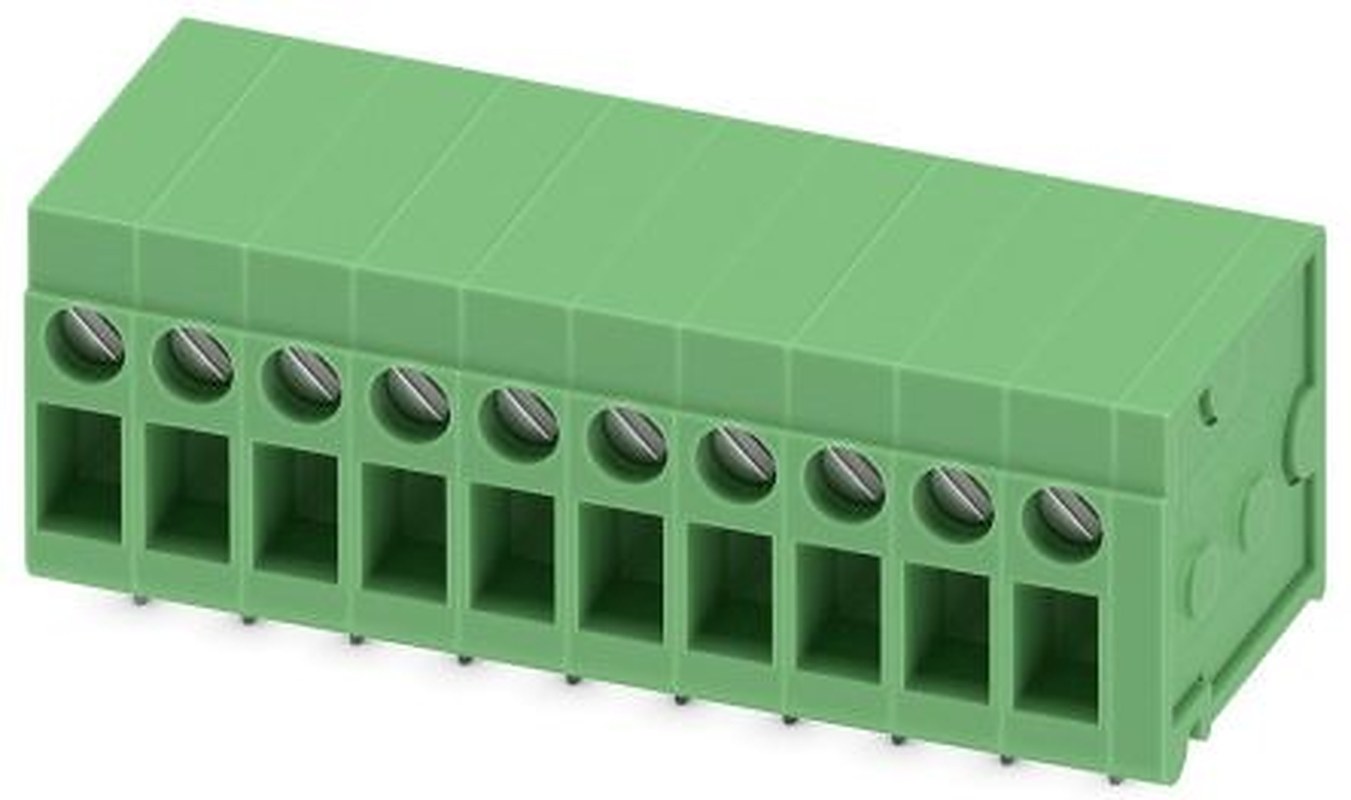 Phoenix Contact FRONT 2.5-H/SA10-10 Series Horizontal PCB Terminal Block, 10 Contact(s), 5 mm Pitch, 1 Row