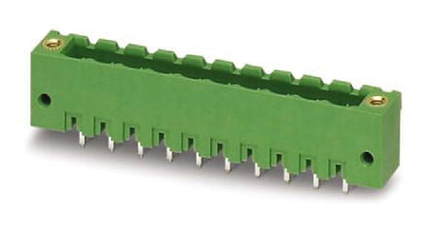 Phoenix Contact MSTBV 2.5/ 6-GF Series Straight Pluggable Terminal Block, 6 Contact(s), 5 mm Pitch, 1 Row