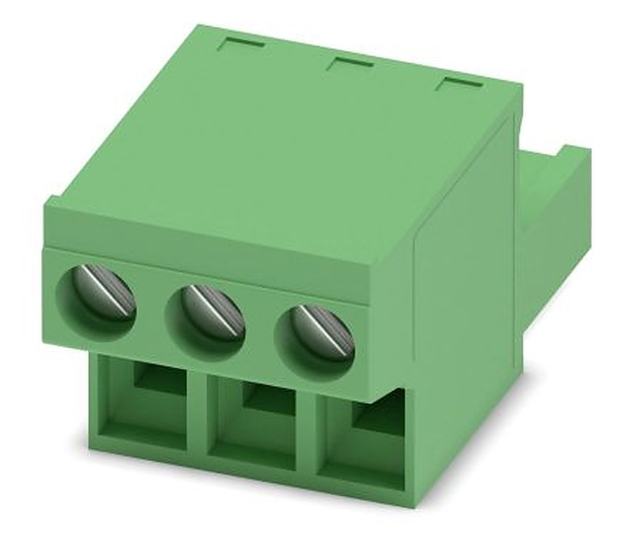 Phoenix Contact FRONT-MSTB 2.5/2-ST-5.08 Series Pluggable Terminal Block, 3-Contact, 5.08 mm Pitch, 1 Row, 1777293
