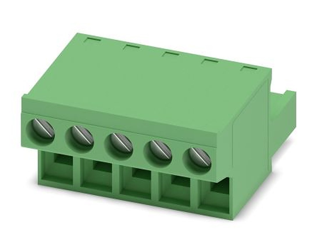 Phoenix Contact FRONT-MSTB 2.5/5-ST-5.08 Series Pluggable Terminal Block, 5-Contact, 5.08 mm Pitch, 1 Row, 1777316