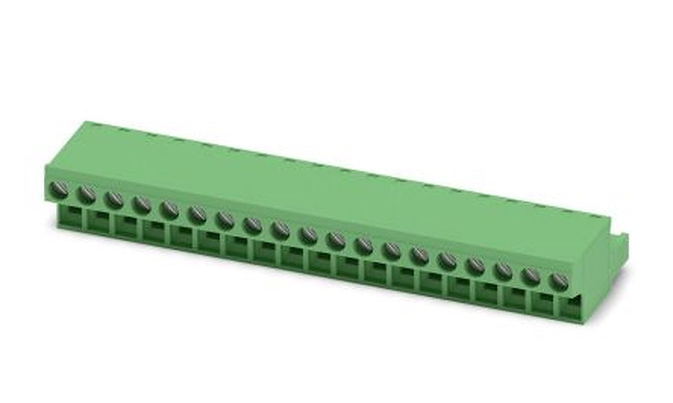 Phoenix Contact FRONT-MSTB 2.5/19-ST-5.08 Series Pluggable Terminal Block, 19-Contact, 5.08 mm Pitch, 1 Row, 1777455
