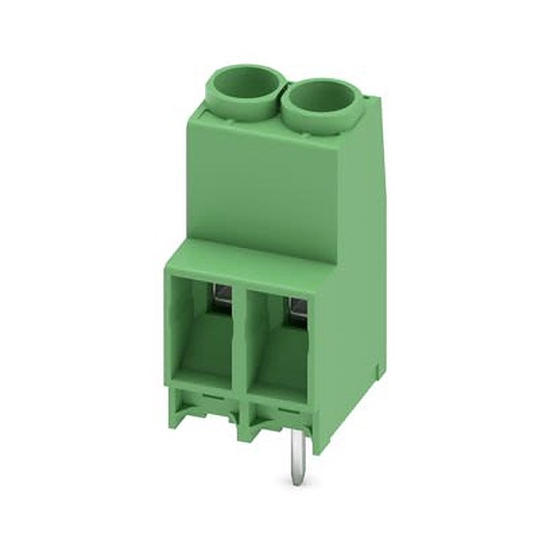 Phoenix Contact MKDS 5 N HV Series PCB Terminal Block, 2-Contact, 6.35 mm Pitch, Wave Soldering Mount, 1 Row