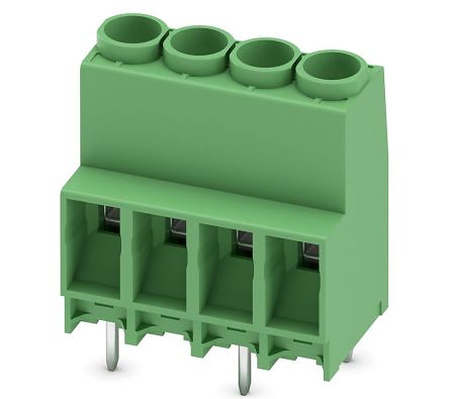 Phoenix Contact MKDS 5N HV/ 4-ZF-6.35 Series PCB Terminal Block, 4 Contact(s), 6.35 mm Pitch, 1 Row