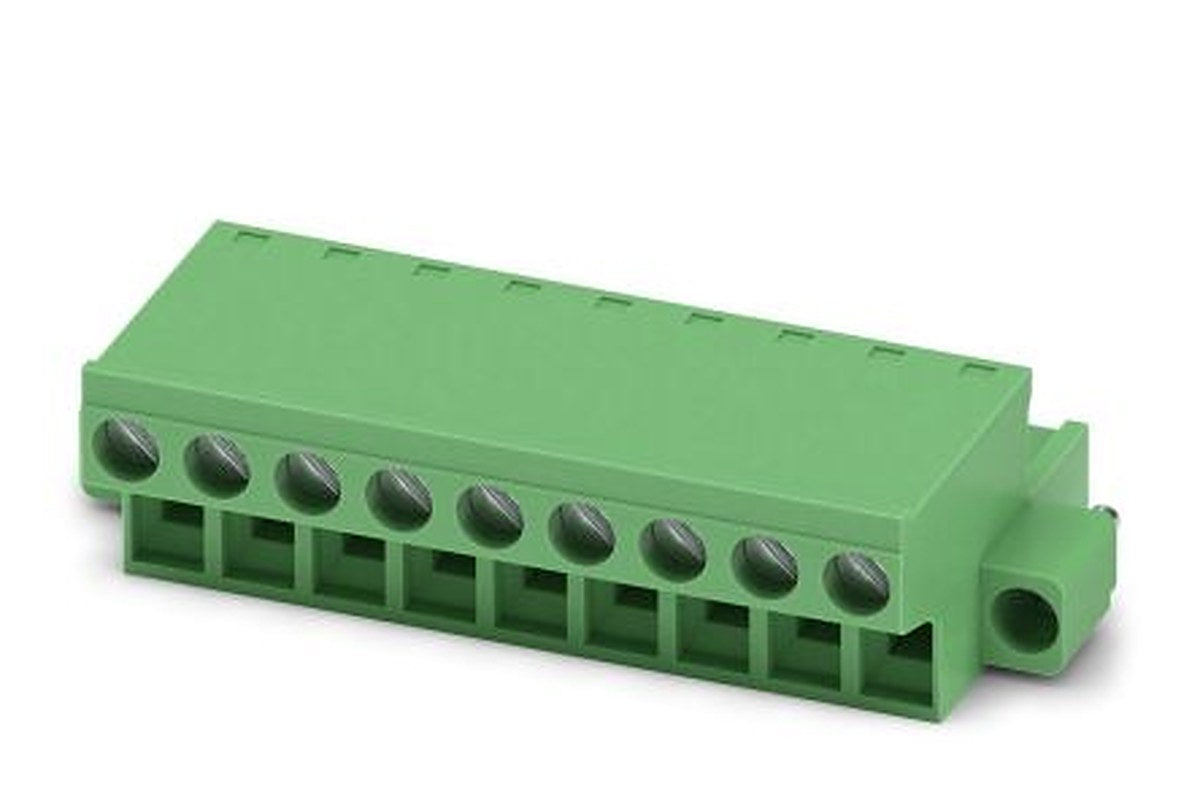 Phoenix Contact FRONT-MSTB 2.5/9-STF-5.08 Series Pluggable Terminal Block, 9-Contact, 5.08 mm Pitch, 1 Row, 1777866