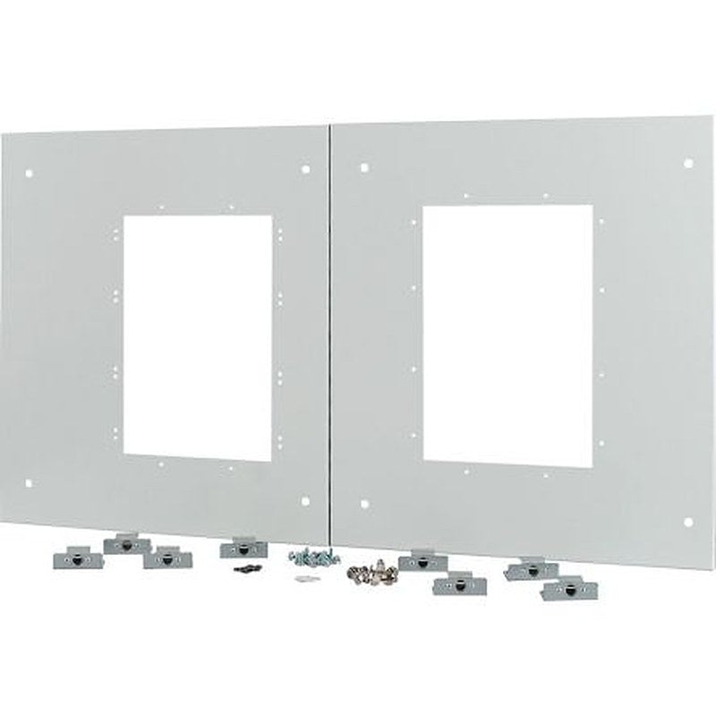 Eaton Grey Front Plate Metal Faceplate & Mount Plate