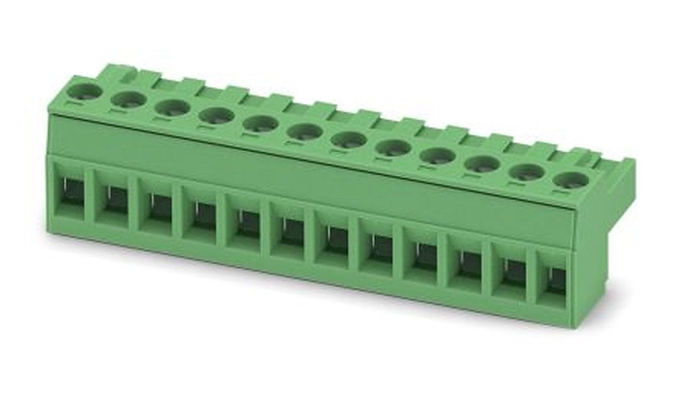 Phoenix Contact MSTBT 2 Series Pluggable Terminal Block, 12-Contact, 5.08 mm Pitch, 1 Row, 1781085