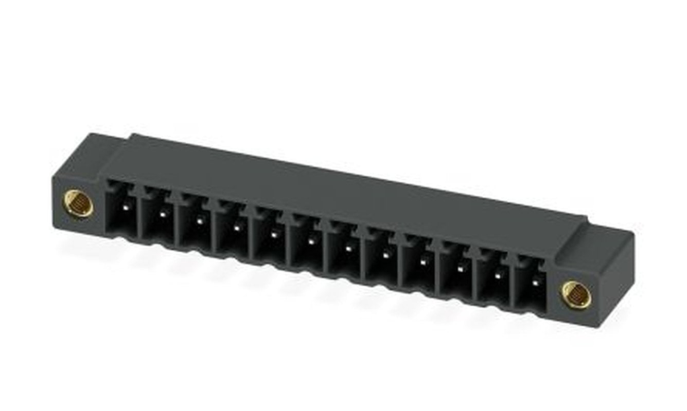 Phoenix Contact MC 1.5/12-GF-3.81 P20 THRR72 Series Pluggable Terminal Block, 12-Contact, 3.81 mm Pitch, 1 Row, 1782129