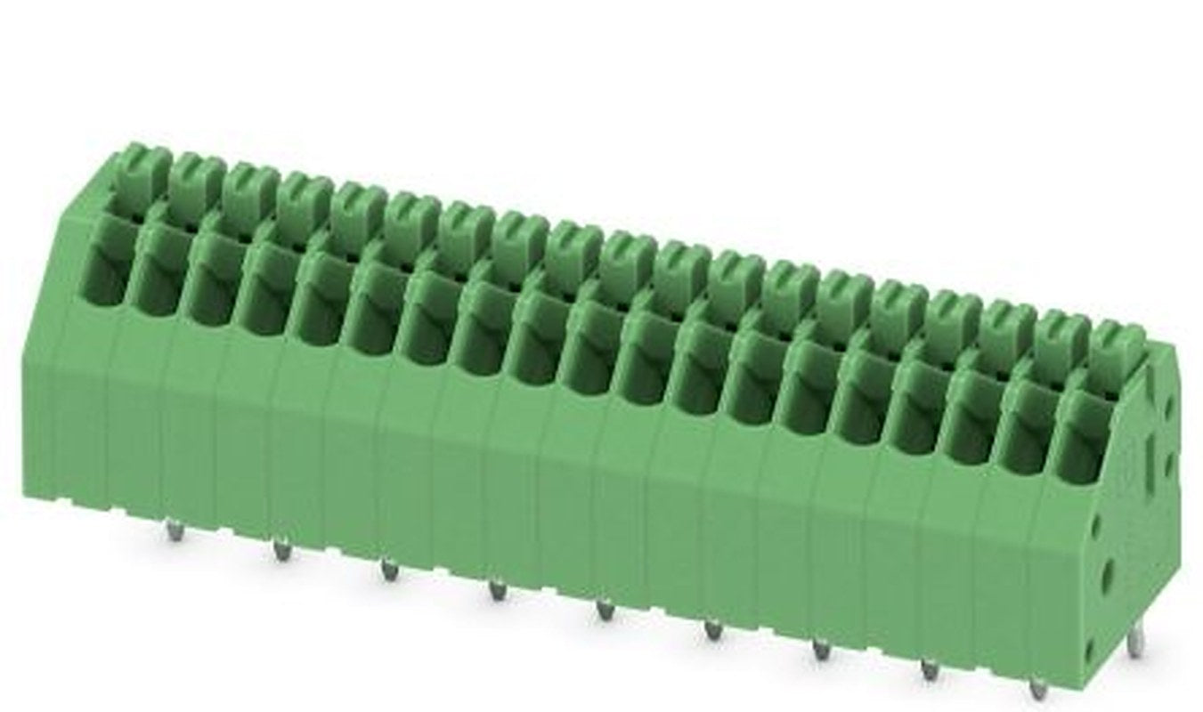 Phoenix Contact PTSA 0.5/19-2.5-ZI Series -45° Pluggable Terminal Block, 19 Contact(s), 2.5 mm Pitch, 1 Row