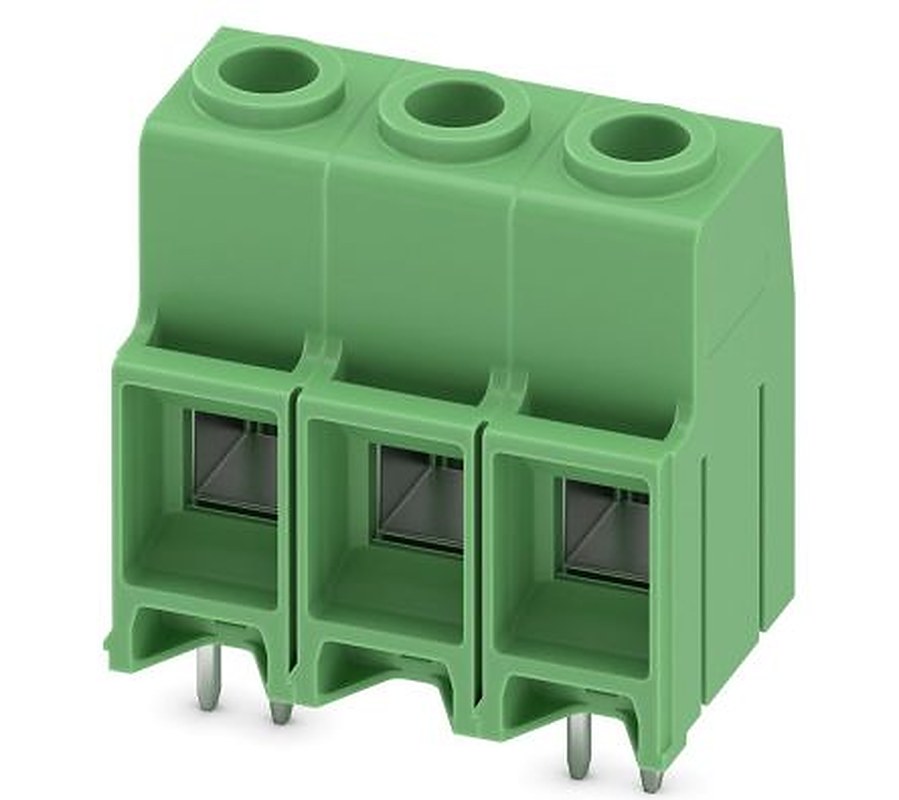 Phoenix Contact MKDS 10 HV/3-ZF-10.16 Series -45° Pluggable Terminal Block, 3 Contact(s), 10.16 mm Pitch, 1 Row