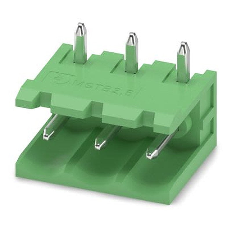 Phoenix Contact Straight Solder PCB Header, 3 Contact(s), 5 mm Pitch, 1 Row, Shrouded