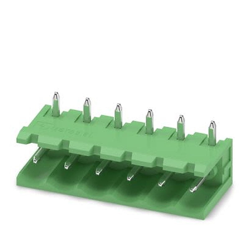 Phoenix Contact MSTB Series Right Angle Wave Soldering Mount PCB Header, 6 Contact(s), 5 mm Pitch, 1 Row, Shrouded