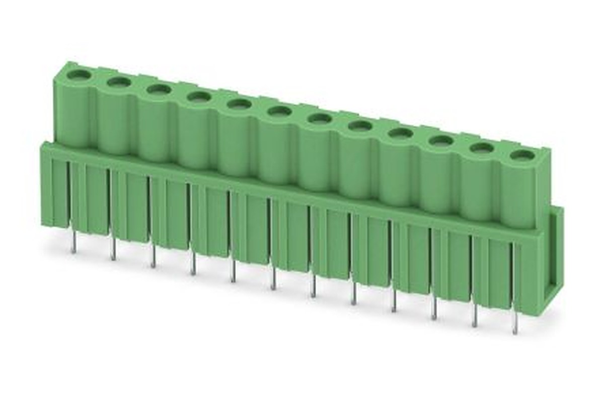 Phoenix Contact ICV 2.5/12-G-5.08 Series Pluggable Terminal Block, 12-Contact, 5.08 mm Pitch, 1 Row, 1786048