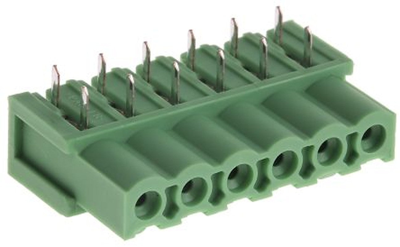 Phoenix Contact Right Angle Through Hole PCB Socket, 6 Contact(s), 5.08 mm Pitch, 1 Row