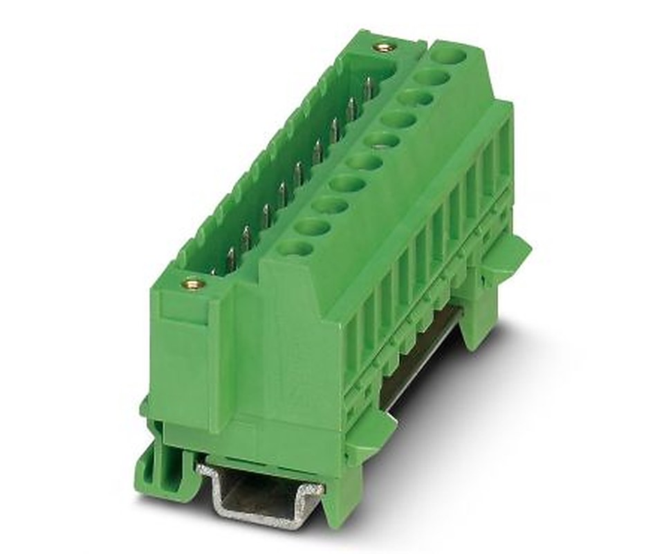 Phoenix Contact MSTBVK 2.5/2-GF-5.08 Series DIN Rail PCB Header, 2 Contact(s), 5.08 mm Pitch, 1 Row, Shrouded