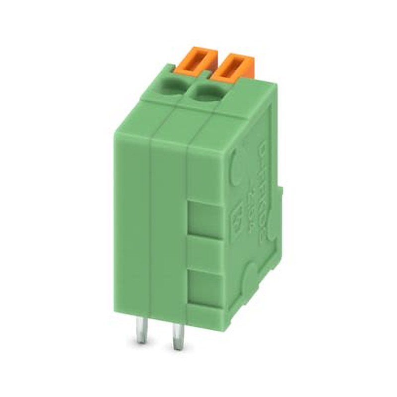Phoenix Contact PCB Terminal Block, 2-Contact, 2.54 mm Pitch, Wave Soldering Mount, 1 Row