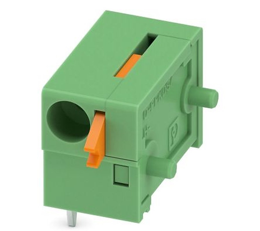 Phoenix Contact FFKDSA/H2-7.62 Series Horizontal PCB Terminal Block, 1 Contact(s), 7.62 mm Pitch, 1 Row