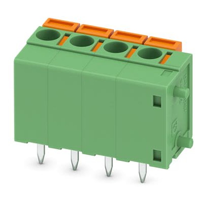 Phoenix Contact FFKDS(A)/V1 Series PCB Terminal Block, 4-Contact, 5.08 mm Pitch, 1 Row, 1790539