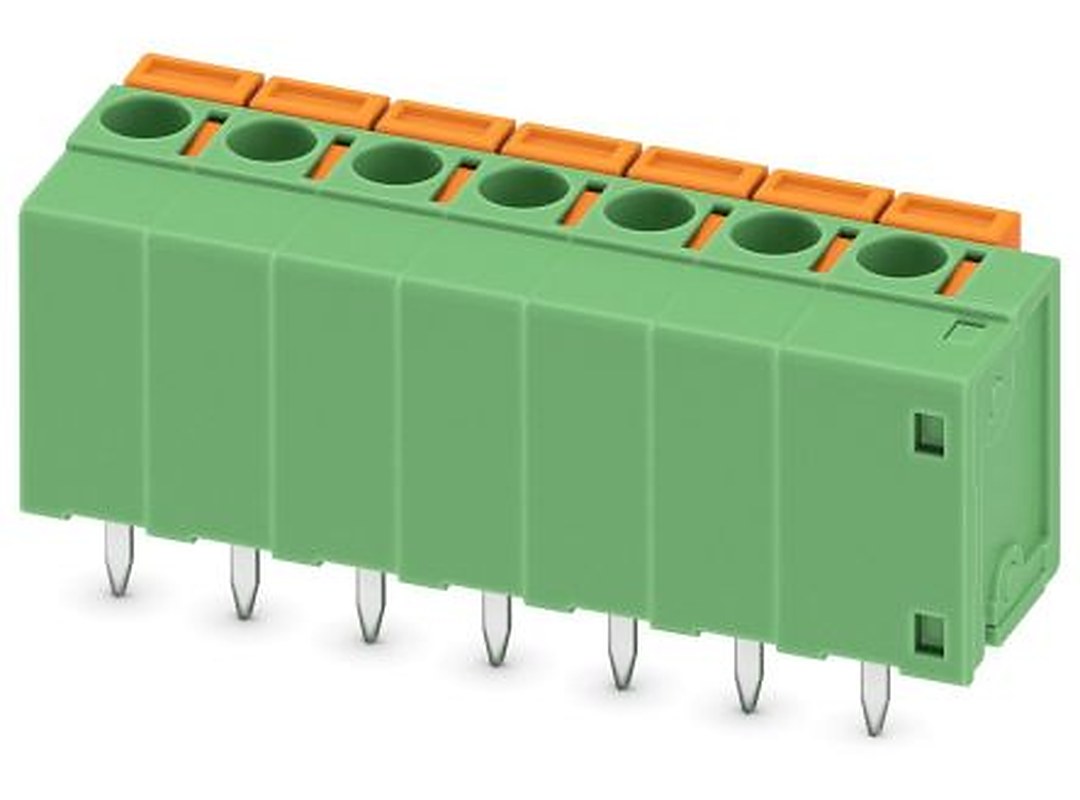 Phoenix Contact FFKDSA1/V1-5.08- 7 Series Horizontal PCB Terminal Block, 7 Contact(s), 5.08 mm Pitch, 1 Row